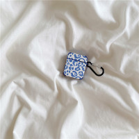 韩国ins蓝色豹纹适用airpods3代苹果蓝牙无线耳机套airpods1/2软硅胶保护套创意个性防摔防丢挂件女 Ai