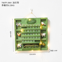 ins风日历挂件客厅墙上装饰品房间卧室创意宿舍布置墙壁墙面挂饰 日历挂件壁饰+装饰灯