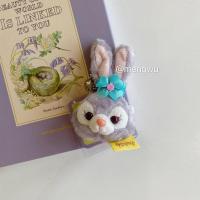 可爱日系小兔子挂件书包挂饰钥匙扣ins少女心网红小挂件挂扣礼物 兔头挂件带胸针(约10cm)