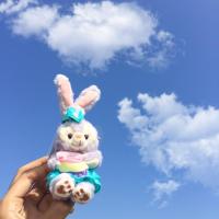喝茶小熊兔子可爱创意个性潮公仔学生情侣书包包车钥匙扣挂件挂饰 下午茶-史黛拉兔
