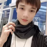 脖套男护颈椎小围脖棉帽子女秋冬季防寒防风保暖户外套头百搭围巾 《纯棉》深灰色