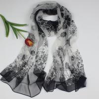 真丝长丝巾秋款洋气时尚特价桑蚕丝杭州围巾女春秋款百搭小丝巾 主图色