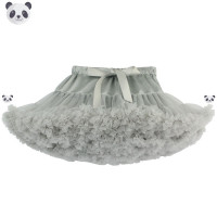 欧美春秋夏款tutu裙生日加蓬网纱半身裙儿童跳舞宝宝蓬蓬公主裙撑 灰色 XL(成人码)
