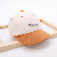 宝宝鸭舌帽春秋薄款婴儿帽子6个月一2岁男童女童1韩版儿童软檐帽3 PTT237半阳S鸭橘米色 参考6-30个月 头围45