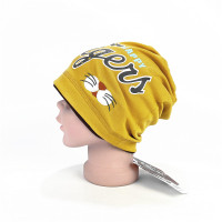儿童时尚百搭帽套头帽春新男童纯棉帽睡帽宝宝潮酷堆堆帽包头帽子 落叶黄 2-10岁:春款薄款单层纯棉 弹性极大:适合头围4