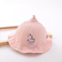 宝宝帽子春秋薄款纯棉婴儿渔夫帽可爱小动物8-26个月男童女童盆帽 PTT欧动物奶嘴盆95粉色. 参考8-26个月 头围4