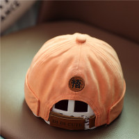 宝宝帽子韩版春款地主帽儿童休闲百搭贝雷帽男女童复古南瓜帽潮 桔色 帽围45-47cm 参考年龄6个月-3岁 均码