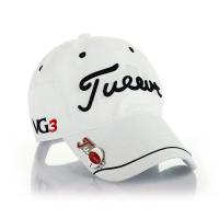 高尔夫球帽子有顶帽遮阳防晒棒球帽高尔夫有顶帽子透气防水 白色