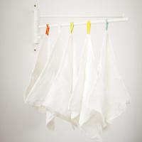 国内代购克力马小方巾纯棉儿童口水巾擦手毛巾10件 白色 30x30cm