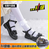 梅露露lolita鞋原创正版jk洛丽塔鞋子萝莉小皮鞋女日系软妹娃娃鞋 升级版 黑色. 35