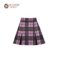 lolita裙甜系 猫系辣妹SK 洛丽塔轻Lo拼接开叉格子半身裙 裙子定金,需补尾款69元 [价188元] XS 4