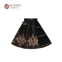 lolita裙优雅 星夜权会SK 洛丽塔轻Lo不对称侧开襟半身裙 裙子定金,需补尾款108元 [价232元] S 4