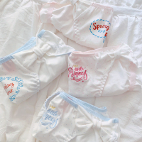 3条装日本洛丽塔可爱日系少女内裤低腰包臀纯棉三角底裤女生夏季 自己留言三个 M