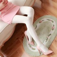 日系白色连裤袜可爱软妹女春秋薄款洛丽塔lolita丝袜子JK学生萝莉 奶白 W8麻花