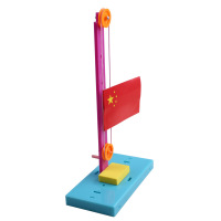 升降台 儿童学生手工diy科技小制作小发明材料包科学实验玩具 +胶水+颜料