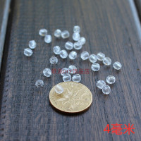 4-30mm透明色32面亚克力珠子散珠帘珠diy饰品配件手工串珠材料包 4毫米一斤约18000个