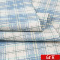jk格子布料diy手工衣服英伦制服大肠发圈涤纶百褶裙服装领结面料 白溟（半米价）