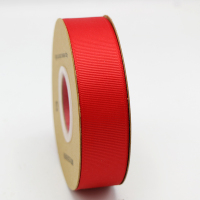 2.5cm素色螺纹织带鲜花礼物生日蛋糕包装diy服装辅料罗纹丝带彩带 红色 250