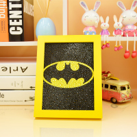 儿童钻石画贴画带框满钻卡通幼儿园手工diy制作材料漫威SUPERMAN 蝙蝠侠(送框)