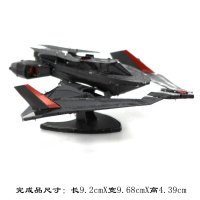 可免费试玩 金属DIY拼装模型3D立体拼图 蝙蝠侠 BVS蝙蝠车战斗机 满50元送工具+展示盒