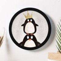 北欧风格圆形相框挂墙7 10寸8十字绣刺绣画框装裱框架创意手工diy 黑色(不含画芯) 20寸(可放直径50.8厘米)