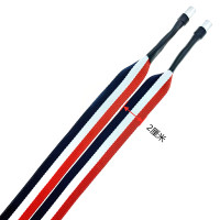 新款彩色宽卫衣派克帽绳子 织带diy装饰韩版抽绳字母印字个性绳子 1号3色条纹帽绳[1条]