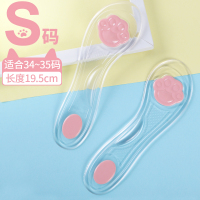 3双 硅胶高跟鞋垫女神器加厚透气吸汗除臭半码垫防滑垫透明鞋垫 1双升级3M背胶猫爪S码/适合34-35 其它尺码