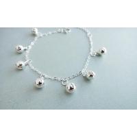 原创手工萌款简约镀S925银萌款铃铛脚链手链女款礼物 手链