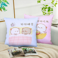 十字绣抱枕卡通手工自己绣2020新款线绣小件卡通情侣一对刺绣2021 [吃饭+睡觉]一对 [含枕芯]亮丽丝线-送小工具