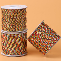 金刚五彩线绳文玩绳子玉线星月菩提金刚线手工串佛珠编织绳无弹力 五彩线不加金2.5mm/约20米