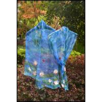 凡写真丝 桑蚕丝围巾 多用乔其围巾 装饰围巾 1号