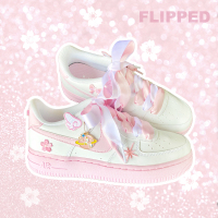 适配AF1shadow空军一号马卡龙白粉CV7663-100可爱粉1970s丝绸鞋带 粉色白色丝绸各一副120cm 送星