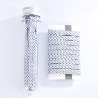 3m反光鞋带男aj1喷泡af1空军一号运动蓝球鞋带扁平nmd反光鞋带 反光扁鞋带一双-白色（100CM）