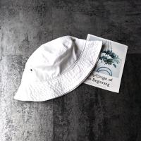 日本小众工业风重工水洗牛仔渔夫帽百搭日系复古盆帽子 白色 M(56-58cm)