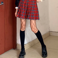 渔网袜jk连裤丝袜白长情趣薄款性感黑色ins潮黑丝大网格袜子女鱼 (黑色)大网裤袜1条+小腿袜1双 均码