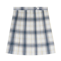 夏城以西【蓝莓奶泡】原创正版JK制服格裙 正统优等百褶半身裙 格裙48cm S