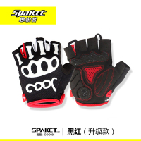 自行车骑行手套半指夏季山地车短指男女单车装备骷髅 白色(升级加厚版) S