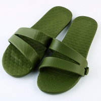可折叠拖鞋旅行便携式超轻防滑旅游男女出差洗澡户外凉鞋非一次性 绿色(新款加厚) S(适合35-36)
