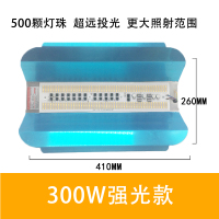 led碘钨灯工作灯1000w工地照明投光超亮探照灯户外防水强光太阳灯 300W白光豪华工程款 500颗高品质灯珠