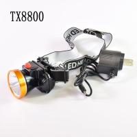 LED锂电充电头灯钓鱼超轻超长时间施工采耳迷你户外超亮家用 TX8800超远超亮
