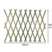 竹篱笆栅栏围栏庭院花园菜园竹片护栏植物爬藤架户外伸缩竹子围墙 青竹:高180*长180[拉伸尺寸]