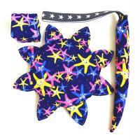 幼儿园儿童玩具布艺软飞盘丢沙包小学生布尾巴三件套户外手工飞碟 海星三件套