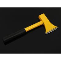 拓森五金木柄加固斧头木工斧子伐木野营开山斧户外多功能斧头消防 钢管柄消防斧(未开刃)