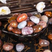 雨花石原石天然鹅卵石五彩石头户外庭院花盆鱼缸造景石养花石头粒 珊瑚玛瑙1.5-2cm[一斤装60-80颗左右]