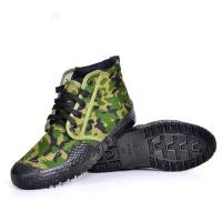 春秋高帮透气工作鞋农用耐磨劳保户外越野登山防滑迷彩工地男女鞋 大花迷彩 (春秋高帮单层) 37