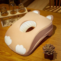 午睡枕趴睡枕学生办公室趴着睡夏季冰丝记忆棉桌上午休神器可拆洗 浅棕[冰丝面料 记忆棉填充 可拆洗] 33x23x12厘米