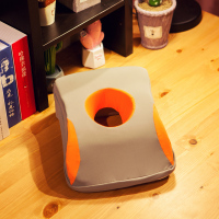 夏季冰丝午睡枕趴着睡办公室趴睡枕头学生桌上教室午休神器趴趴枕 橘色冰丝款 30*20*10cm(记忆棉填充可拆洗)