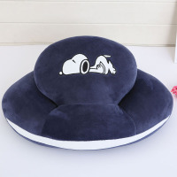 可爱卡通小学生趴趴枕头办公室午休趴睡枕抱枕靠垫午睡神器 香槟色 大号史努比午睡枕 午睡枕