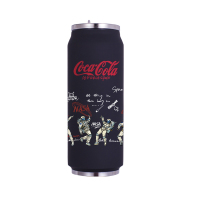 联名款nasa易拉罐保温杯宇航员涂鸦潮牌可乐水杯车载情侣男女杯子 黑色 cola跳舞的宇航员