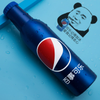 夏季网红水杯20201新款创意潮流男生可乐女个性日式磨砂保温杯子 百事304不锈钢汽水罐保温杯450ml 高24cm 宽